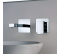 2-hole wall-mounted chrome basin mixer with 19cm spout PLAZA - PF Robinetterie - Référence fabricant : PFRMI84CR208R