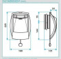 BAP'SI 15/30m3 double flow orifice with pull cord, without barrel 