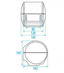 Papierrollenspender, Durofort weiß