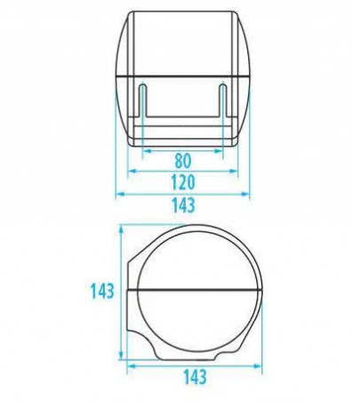 Roll paper dispenser, Durofort white