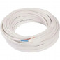 Electrical cable HO3 VVH white 2x0.75, per meter