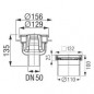 Floor drain for ready-to-tile shower tray