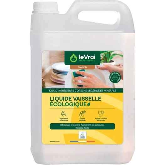 Liquide vaisselle écologique 5L LE VRAI professionnel.