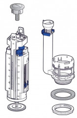  Geberit Mechanismus Typ 290 Doppeltaste als Ersatz für allia