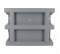 Réhausse PVC pour courette anglaise, hauteur 18 cm, 26x13,5 cm, gris clair - NICOLL - Référence fabricant : NICELECA7