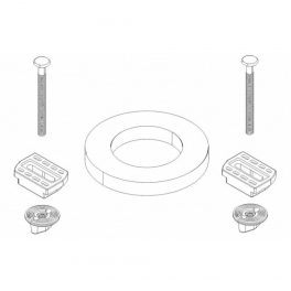 Fixing set with bowl seal for PVC Duetto tank 037163 - Régiplast - Référence fabricant : 415022