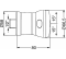 Douchette latérale orientable hydromassante HANSADUOJET S, chromé/or - HANSA - Référence fabricant : HASD4360100