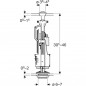 Complete bell with knob diameter 40 mm Geberit type 240