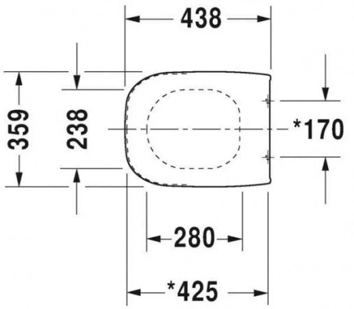 Abattant équivalent blanc Duravit D-code