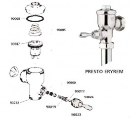 Sacchetto di 20 guarnizioni di copertura PRESTO per Eyrem