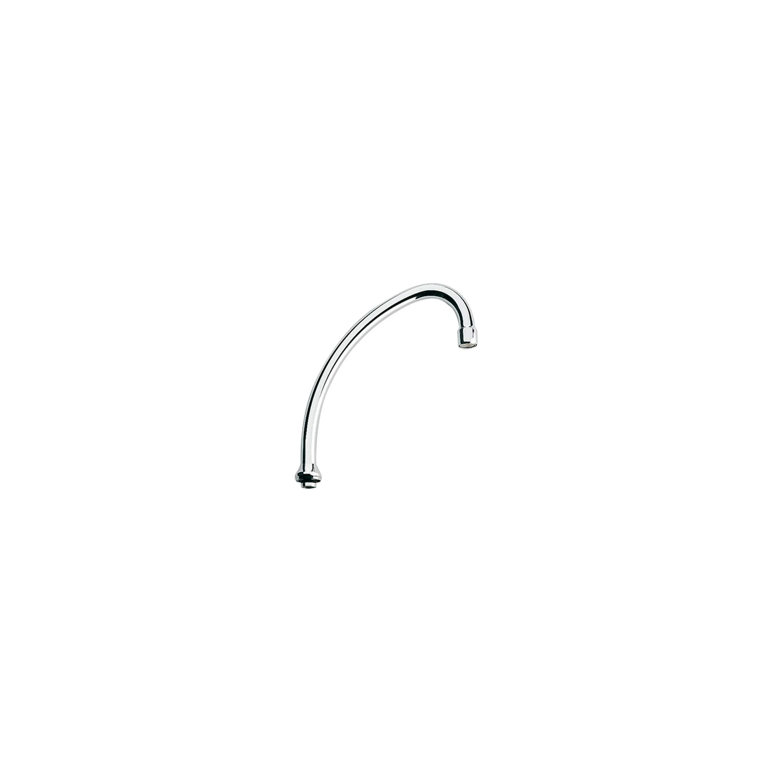 Bec tube lavabo, saillie 130, écrou 3/4\", 18mm diamètre