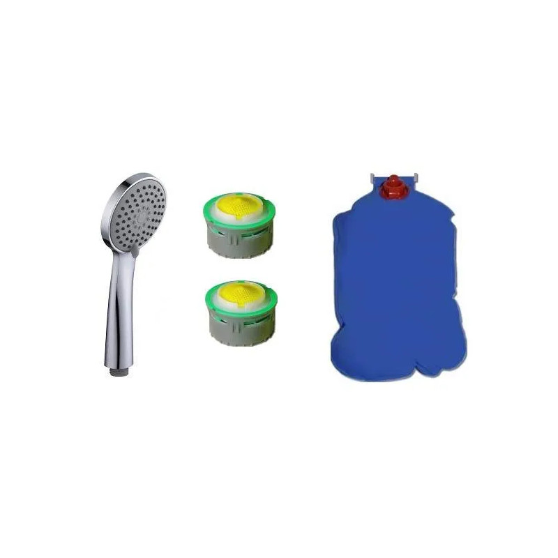 Water saving kit for kitchen, bathroom and toilet