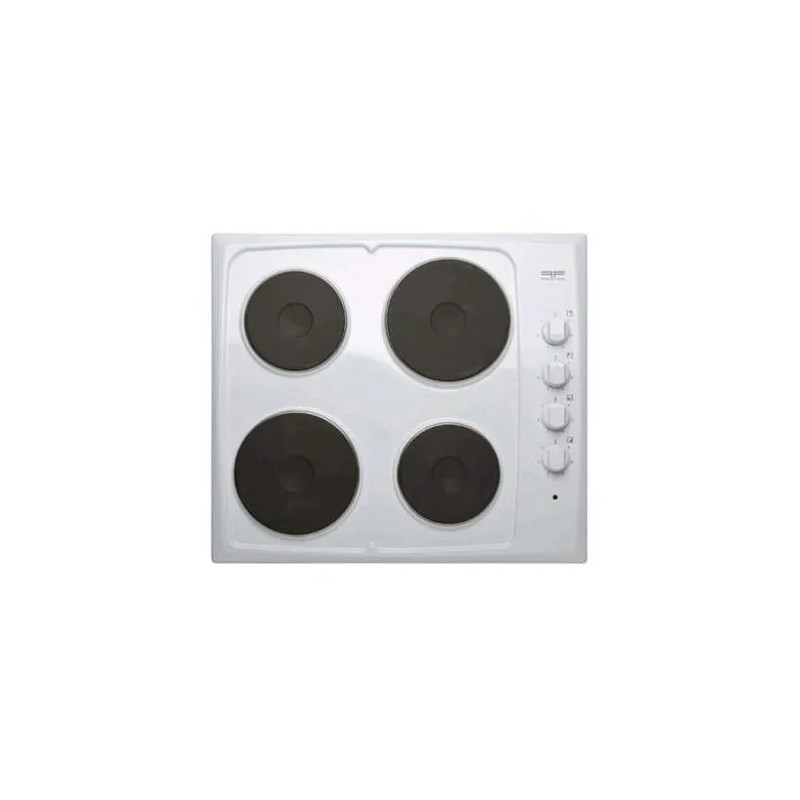 Electric hotplate, 4 burners, white, 580x510mm