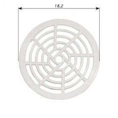 CERTIKIN bottom drain grate, diameter 182mm