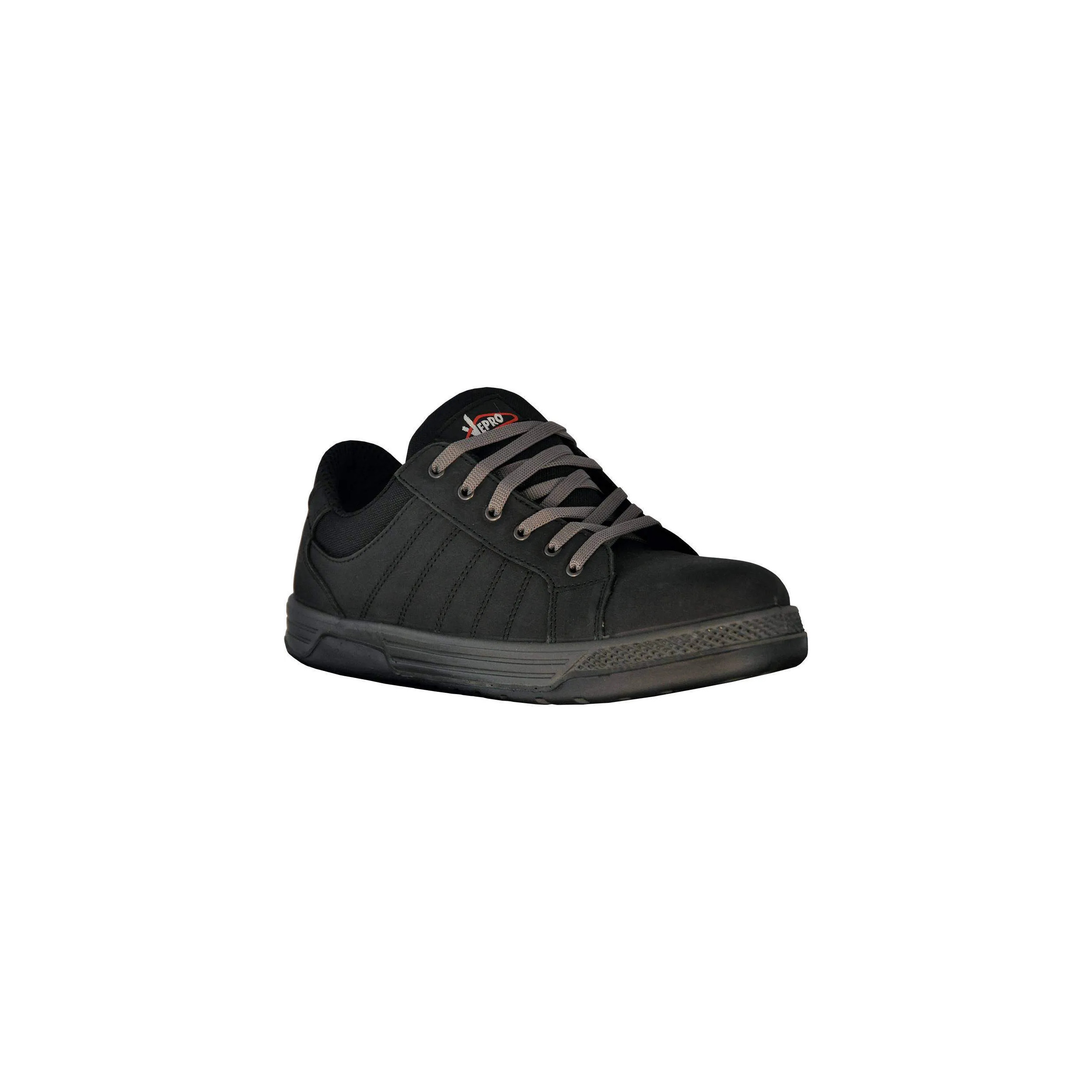 Zapatos de baja seguridad MANIBASSE talla 41, cuero negro nubuck