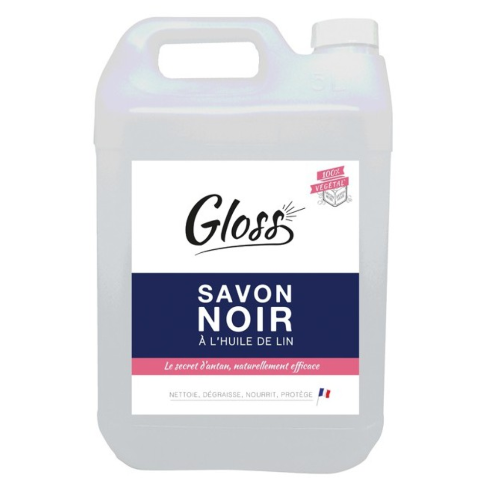 Gloss schwarze Seife mit Leinöl 5l