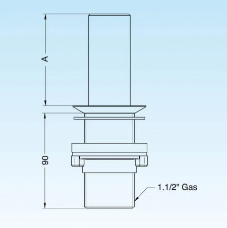 Sonda antiácida para laboratorio químico, diámetro 60mm, tubo 240mm