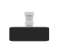 Bonde de douche rectangulaire ULTRAFLAT NEW avec cache-bonde noir mat 19,5 x 5 cm - Idéal standard - Référence fabricant : IDSBOT4493V3