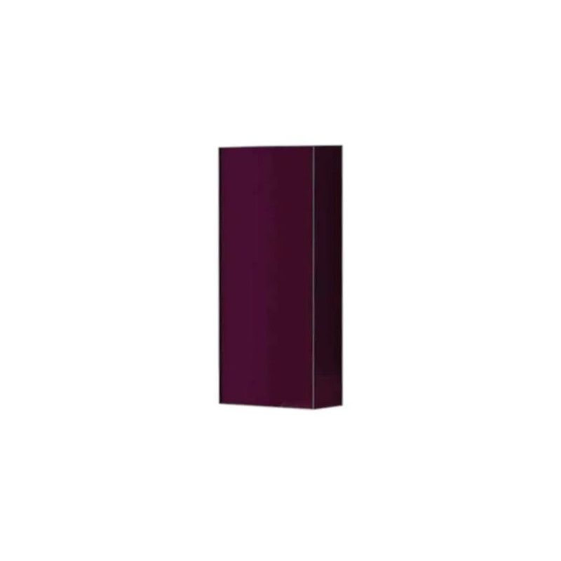 Meuble salle de bain colonne basse 35cm, 1 porte, aubergine, livraison offerte