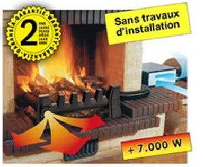 EQUATAIR Classic heat recovery unit with log support