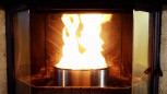 Pellet burner Q10 for fireplace and stove with logs from 30 to 45cm