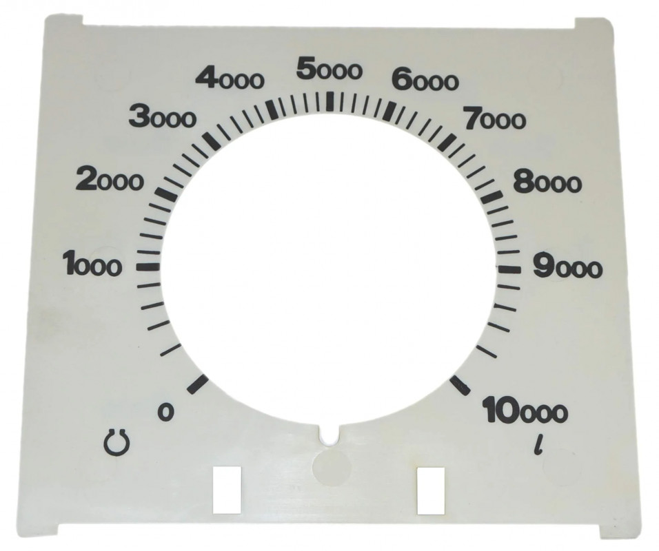 Square dial for oil gauge 10000 litres