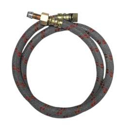 Flexible fioul CUENOD 1 mètre 20 double femelle, raccord tournant 3/8 (12x17) avec écrou et bague - Diff - Référence fabricant : 602068