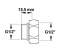 Raccord fou à écrou prisonnier mâle femelle M1/2" (15x21) / F1/2" (15x21), 2 pièces - PRESTO - Référence fabricant : PRTRA70177