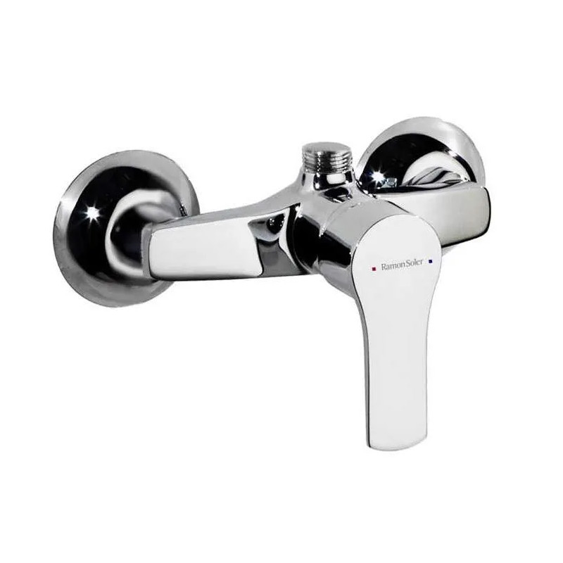 Titanium single lever shower mixer