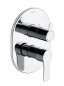 Titanium concealed bath and shower mixer