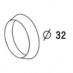 Guarnizione conica D.32 per sifone da lavabo