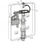 Mécanisme réservoir WC encastré VALSIR RIOS 2000 à 2014, double volume
