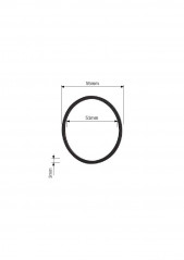 Gasket for washbasin/bidet trap