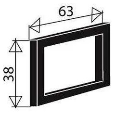 La junta de desbordamiento del fregadero rectangular