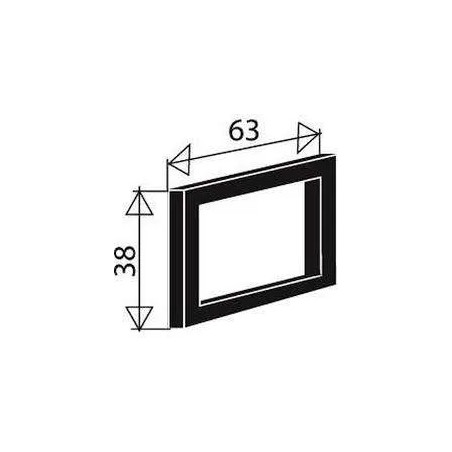 Joint de trop plein rectangulaire d'évier