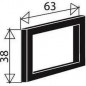 La junta de desbordamiento del fregadero rectangular