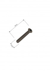 Tornillo de acero inoxidable D.6 L.40mm para el desagüe de la bañera con cadena