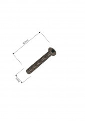 Tornillo de acero inoxidable D.6 L.80mm para el enchufe del fregadero de gres