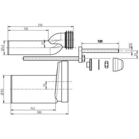 Offset sleeve kit for support frame