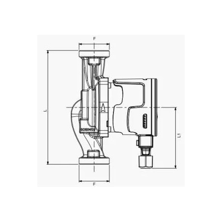 Bomba de circulación electrónica EVOSTA 2 40-70/180, distancia entre centros 180 mm, 50x60