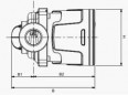 Elektronische Umwälzpumpe EVOSTA 2 40-70/180, Achsabstand 180 mm, 50x60