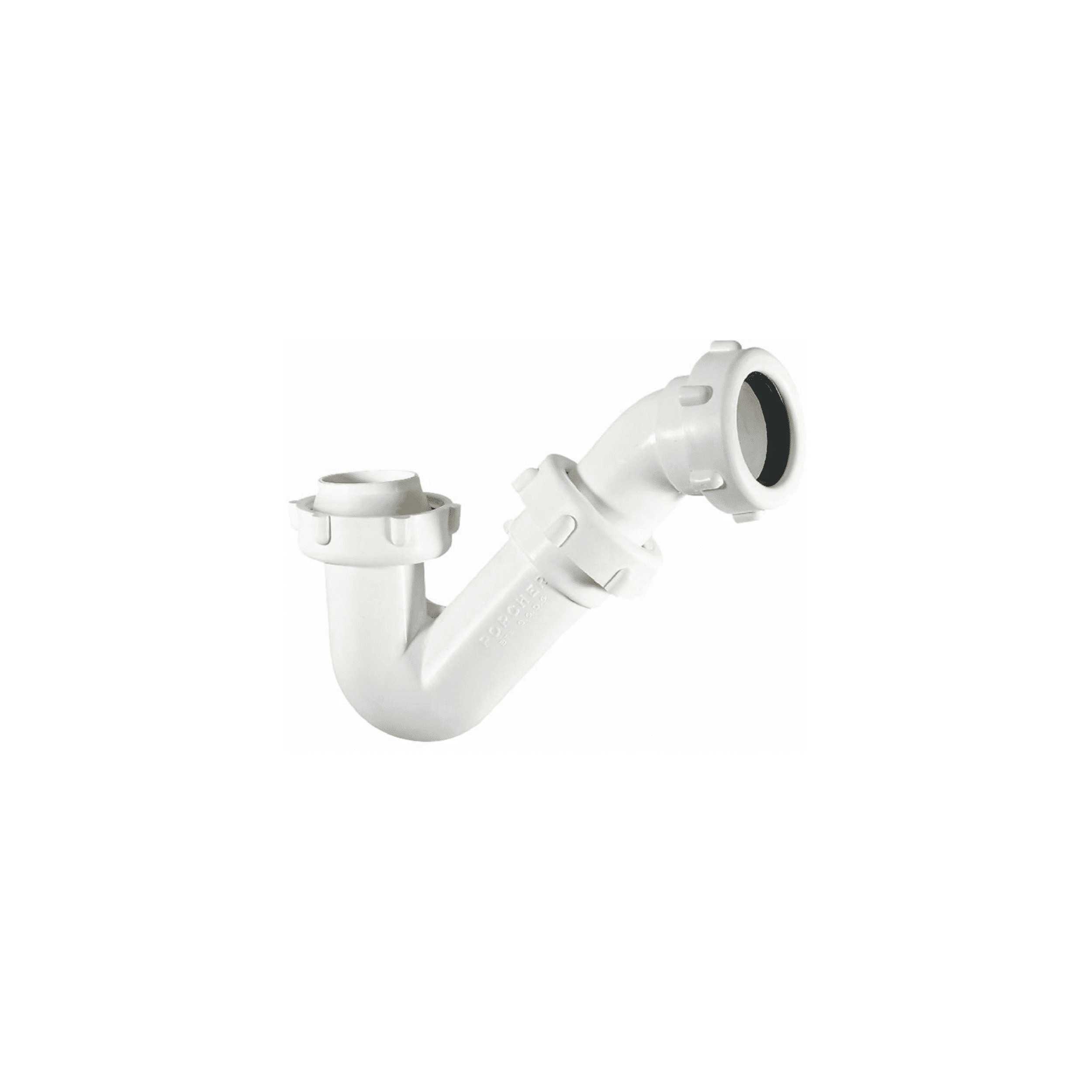 Siphon de bidet PVC tube en S Porcher