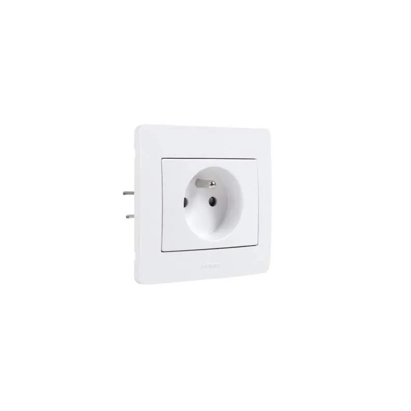 Socket 2P+T Diam2 white