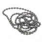 Chromed beaded chain, length 5 meters