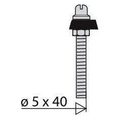 Abrazadera de cadena de 5x40mm para fregaderos de gres 