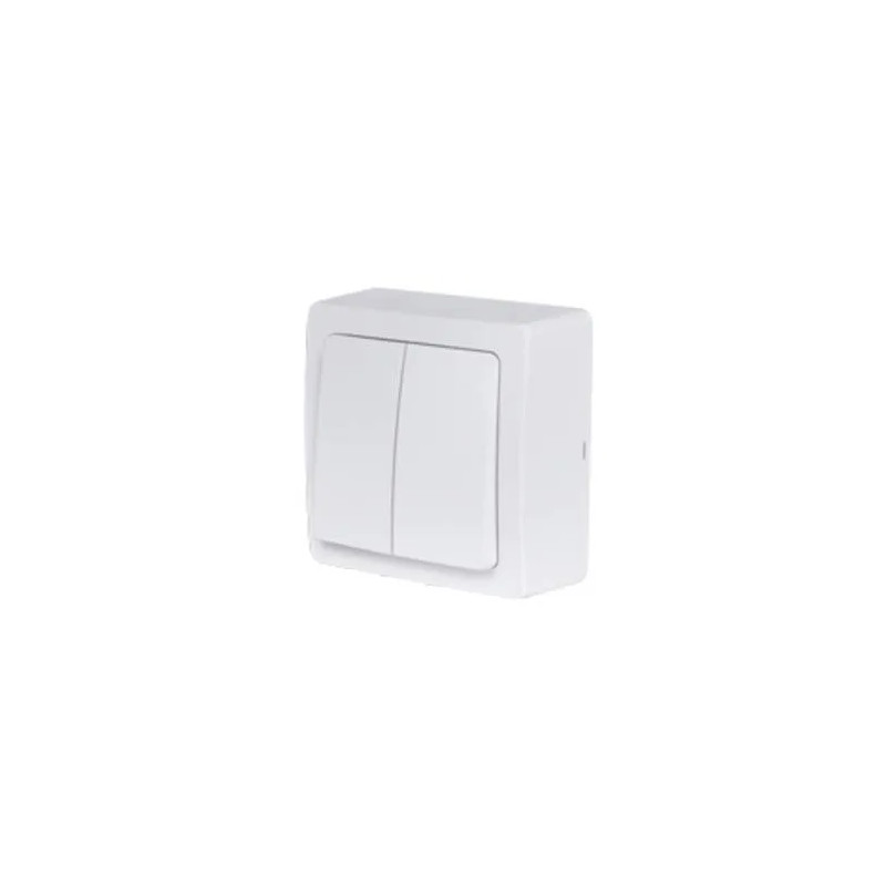 Double on/off switch Blok series