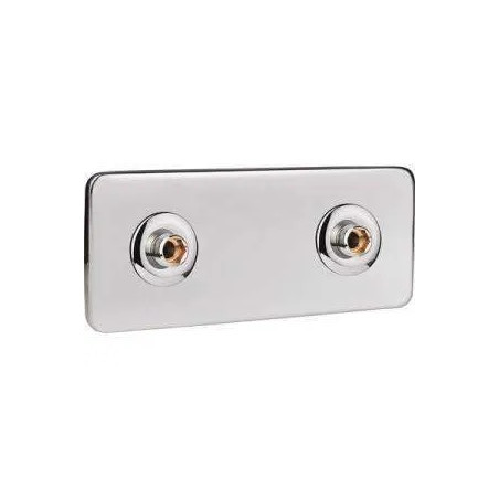 Stainless steel cover plate for wall plate