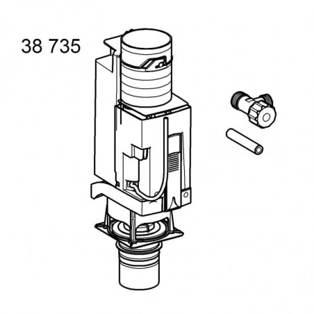  Grohe Pneumatic Valve for Stand with Shut-off Valve