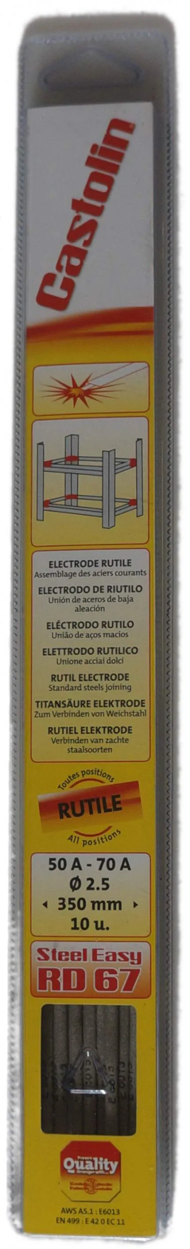 Électrode pour soudure à l\'arc de 2.5 mm, 10 pièces