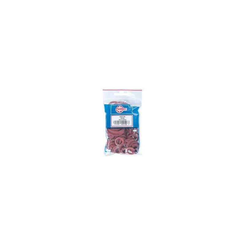 assorted fiber gaskets - bag of 100 pieces